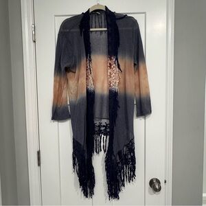 Women’s size Large | Fringe Cardigan | BKE brand